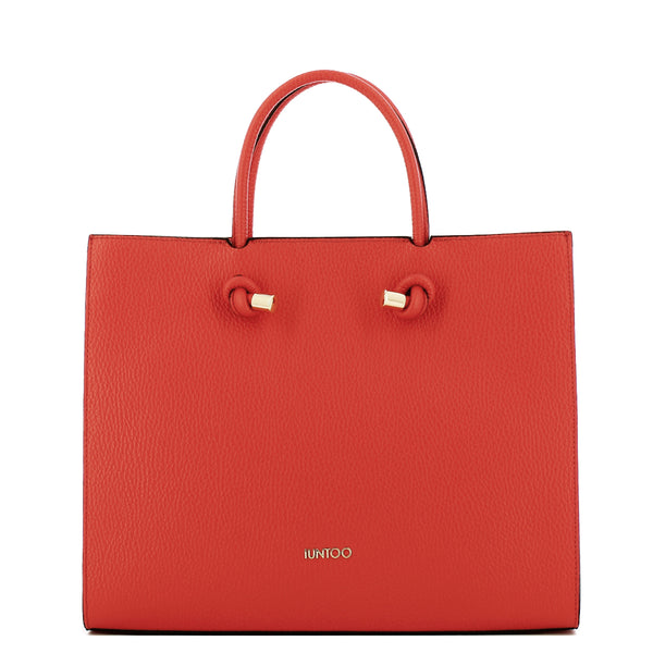 Iuntoo - Borsa a mano Grande Nodo Armonia Arancio 168116 AR | Italystation.com Shop Now at italystation.com