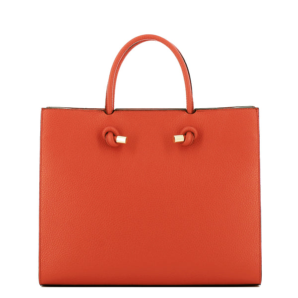 Iuntoo - Borsa a mano Grande Nodo Armonia Arancio 168116 AR | Italystation.com Shop Now at italystation.com