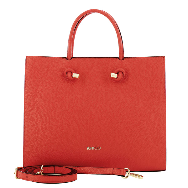Iuntoo - Borsa a mano Grande Nodo Armonia Arancio 168116 AR | Italystation.com Shop Now at italystation.com