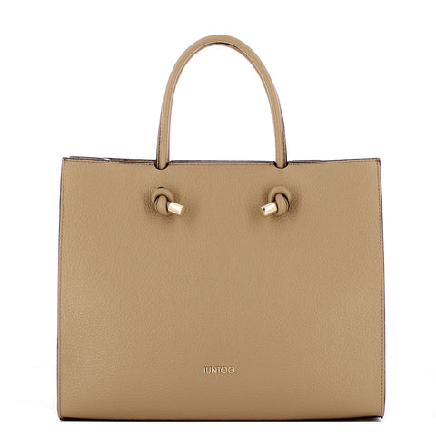 Iuntoo - Borsa a mano Grande Nodo Armonia Cammello 168116 C | Italystation.com Shop Now at italystation.com