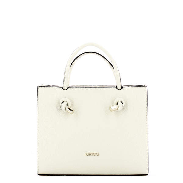 Iuntoo - Borsa a mano Piccola Nodo Armonia Bianco 168117 BI | Italystation.com Shop Now at italystation.com