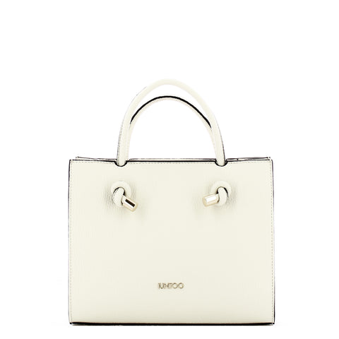 Iuntoo - Borsa a mano Piccola Nodo Armonia Bianco 168117 BI | Italystation.com Shop Now at italystation.com