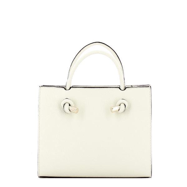 Iuntoo - Borsa a mano Piccola Nodo Armonia Bianco 168117 BI | Italystation.com Shop Now at italystation.com