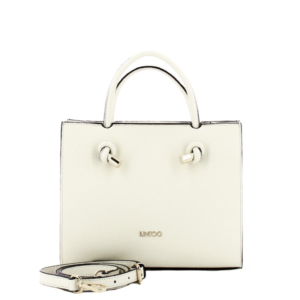 Iuntoo - Borsa a mano Piccola Nodo Armonia Bianco 168117 BI | Italystation.com Shop Now at italystation.com