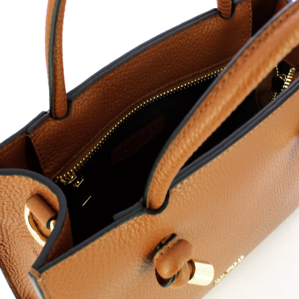 Iuntoo - Borsa a mano Piccola Nodo Armonia Cuoio 168117 CUO | Italystation.com Shop Now at italystation.com