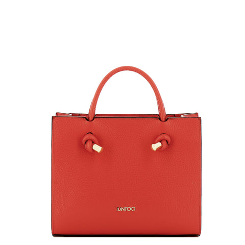 Iuntoo - Borsa a mano Piccola Nodo Armonia Arancio 168117 A | Italystation.com Shop Now at italystation.com