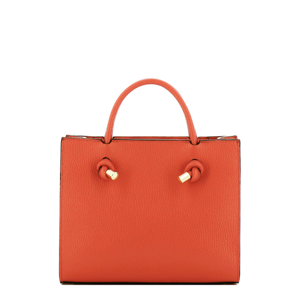 Iuntoo - Borsa a mano Piccola Nodo Armonia Arancio 168117 A | Italystation.com Shop Now at italystation.com