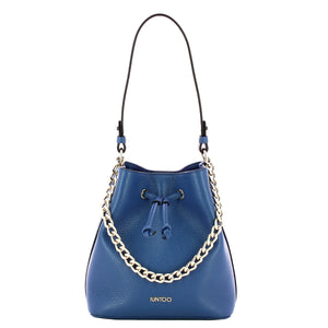 Iuntoo - Bucket Bag Eleganza Bluette 168119 BLUETTE | Italystation.com Shop Now at italystation.com