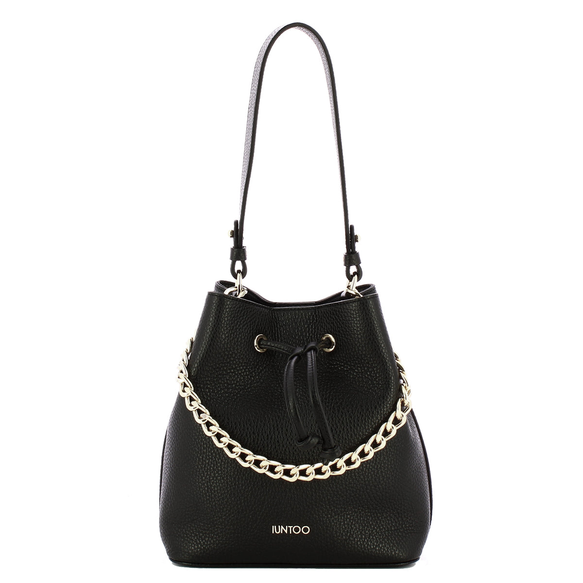 Iuntoo - Bucket Bag Eleganza Nero 168119 NERO | Italystation.com Shop Now at italystation.com