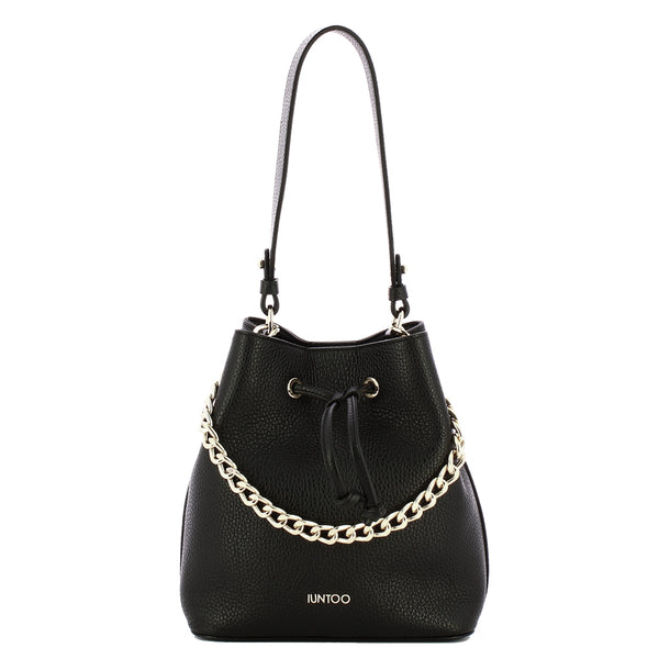 Iuntoo - Bucket Bag Eleganza Nero 168119 NERO | Italystation.com Shop Now at italystation.com