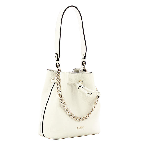 Iuntoo - Bucket Bag Eleganza Bianco 168119 BIANCO | Italystation.com Shop Now at italystation.com