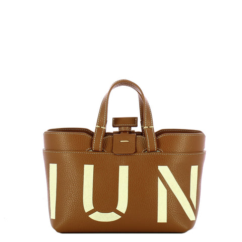 Iuntoo - Shopping Sibilla Mini Logo Cuoio+Panna 181104 CUOI | Italystation.com Shop Now at italystation.com