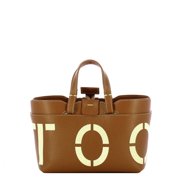 Iuntoo - Shopping Sibilla Mini Logo Cuoio+Panna 181104 CUOI | Italystation.com Shop Now at italystation.com
