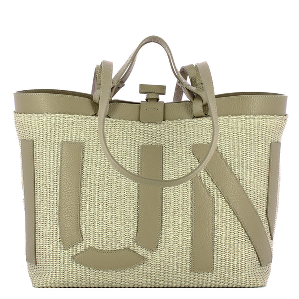 Iuntoo - Shopping Sibilla Media Logo Raffia Cappuccino+Cappucci | Italystation.com Shop Now at italystation.com