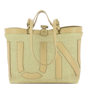 Iuntoo - Shopping Sibilla Media Logo Raffia Naturale+Cammello | Italystation.com Shop Now at italystation.com