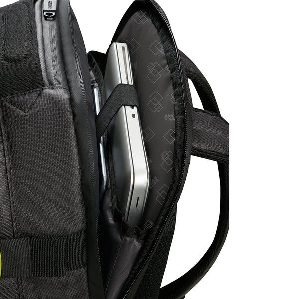 American Tourister - Urban Track 15.6'' Black Lime Laptop Backpack - MD1212 - BLACK/LIME
