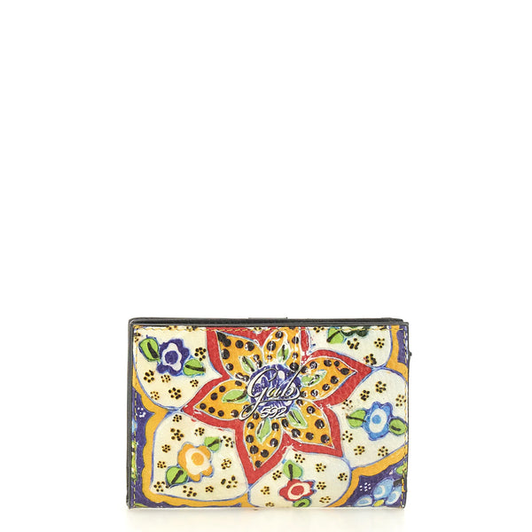Gabs - Portafoglio Gmoney14 Trip Bull Black Ceramica Fiori G000 | Italystation.com Shop Now at italystation.com