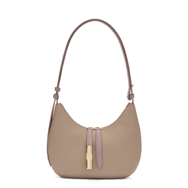 Furla - Goccia S Stucco Gray Mauve Shoulder Bag - WB01500BX3353 - STUCCO/GRAY+MAUVE