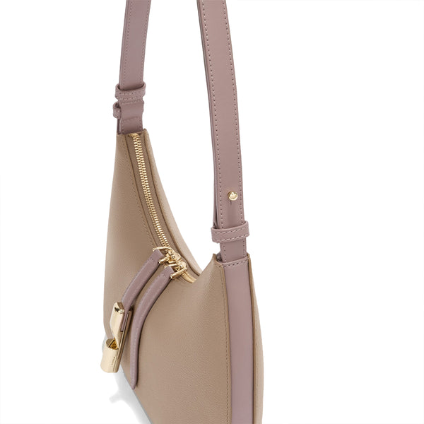 Furla - Goccia S Stucco Gray Mauve Shoulder Bag - WB01500BX3353 - STUCCO/GRAY+MAUVE
