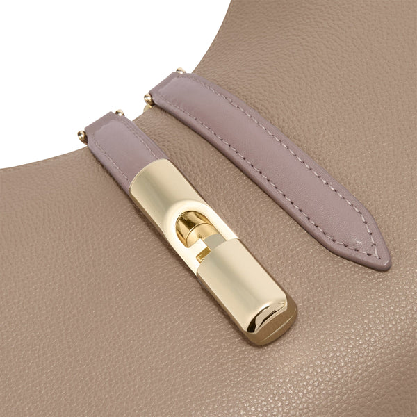 Furla - Goccia S Stucco Gray Mauve Shoulder Bag - WB01500BX3353 - STUCCO/GRAY+MAUVE