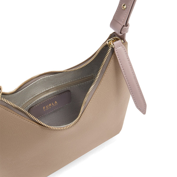 Furla - Goccia S Stucco Gray Mauve Shoulder Bag - WB01500BX3353 - STUCCO/GRAY+MAUVE