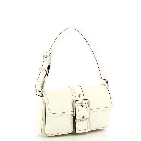 Michael Kors - Colby medium Optic White Shoulder Bag - 30S4SBAL2L - OPTIC/WHITE