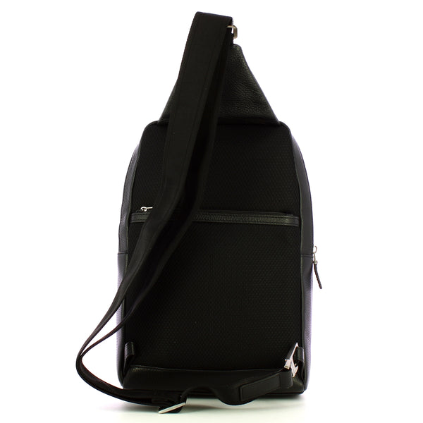 Piquadro - Monospalla in pelle Nero - OUTCA4832VI - NERO