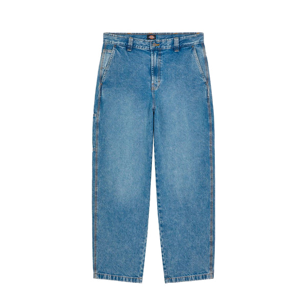 Dickies - Madison Baggy Fit Denim Rinsed Fade Jeans - DK0A4YEC - RINSED/FADE