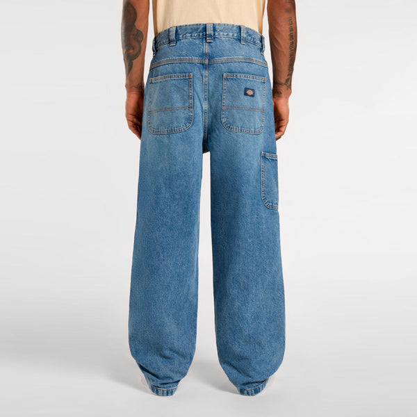 Dickies - Madison Baggy Fit Denim Rinsed Fade Jeans - DK0A4YEC - RINSED/FADE