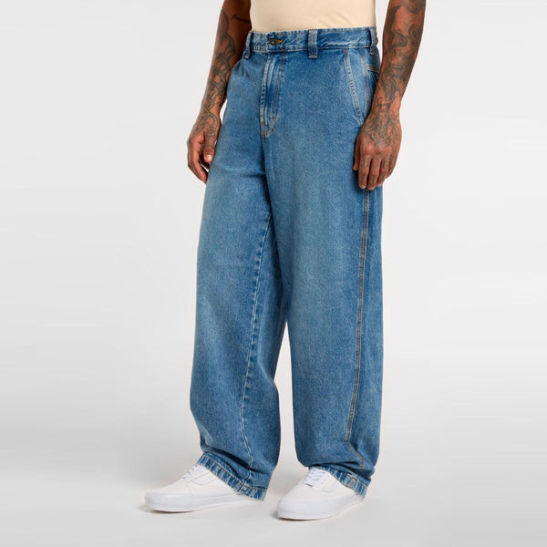 Dickies - Madison Baggy Fit Denim Rinsed Fade Jeans - DK0A4YEC - RINSED/FADE