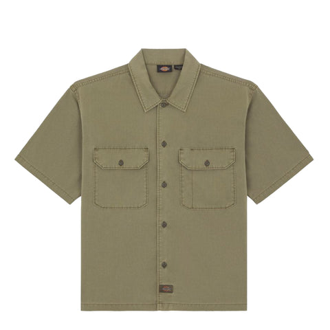 Dickies - Unionville Military Green Work Shirt - DK0A4Z7Q - MILITARY/GR