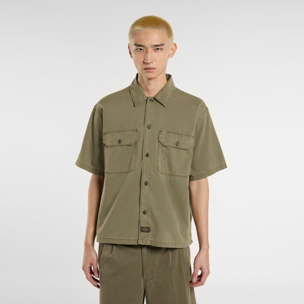 Dickies - Unionville Military Green Work Shirt - DK0A4Z7Q - MILITARY/GR