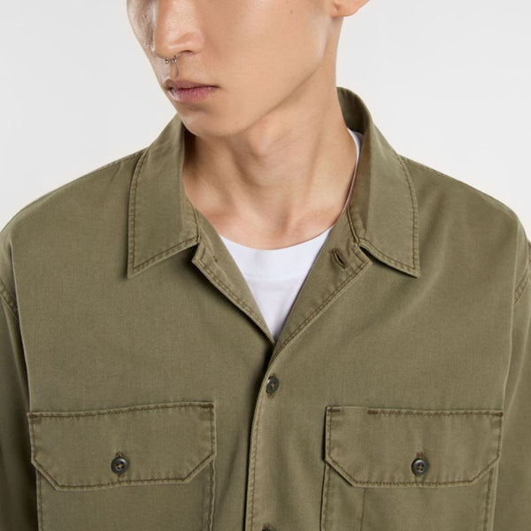 Dickies - Unionville Military Green Work Shirt - DK0A4Z7Q - MILITARY/GR