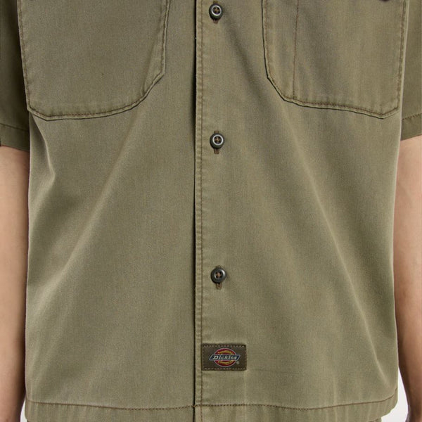 Dickies - Unionville Military Green Work Shirt - DK0A4Z7Q - MILITARY/GR