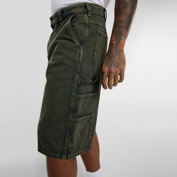 Dickies - Painter Loose Denim Green Tone Fade Short Jeans - DK0A4ZAS - GREEN/TONE/FADE