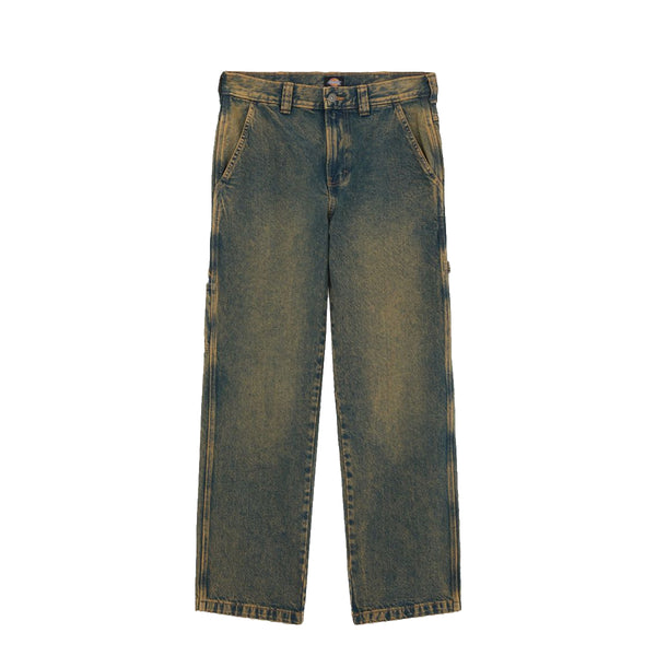 Dickies - Stevensville Carpenter Denim Yellow Fade Ind Jeans - DK0A863T - YELLOW/FADE/IND