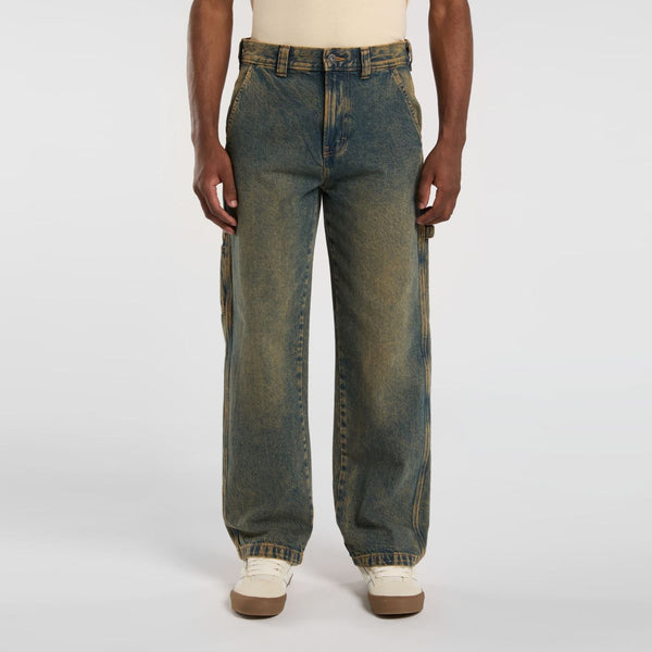 Dickies - Stevensville Carpenter Denim Yellow Fade Ind Jeans - DK0A863T - YELLOW/FADE/IND