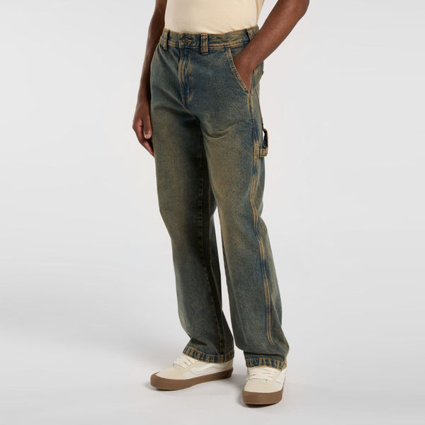 Dickies - Stevensville Carpenter Denim Yellow Fade Ind Jeans - DK0A863T - YELLOW/FADE/IND