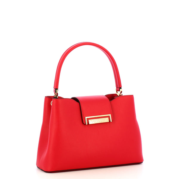 Twinset - Harmony Hibiscus Red Medium Tote Bag - 251TD8290 - HIBISCUS/RED