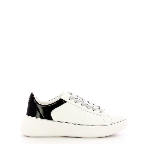 Twinset - Oval T Bic. Ottico Nero leather Sneakers - 251TCP042 - BIC.OTTICO/NERO