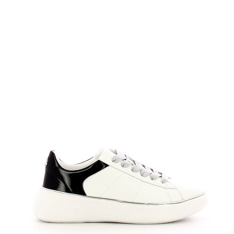 Twinset - Oval T Bic. Ottico Nero leather Sneakers - 251TCP042 - BIC.OTTICO/NERO