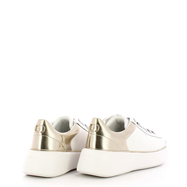 Twinset - Oval T Bic. Ottico Oro leather Sneakers - 251TCP042 - BIC.OTTICO/ORO