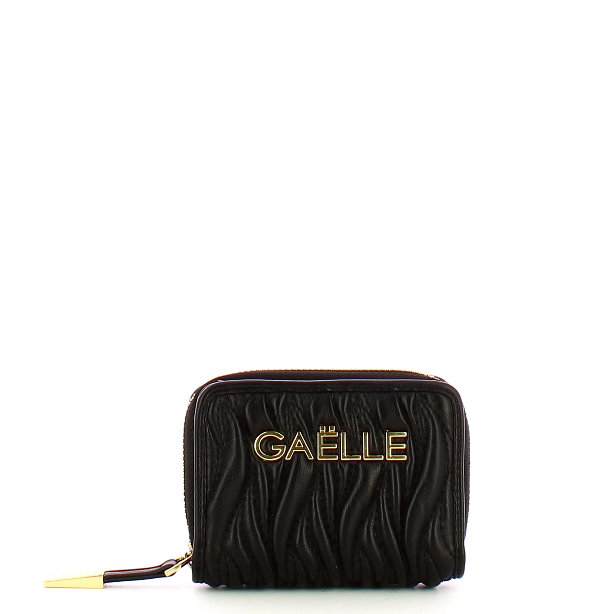 Ga��lle - Portafoglio Mini Zip Around Pliss�� Nero GAACW0218 | Italystation.com Shop Now at italystation.com