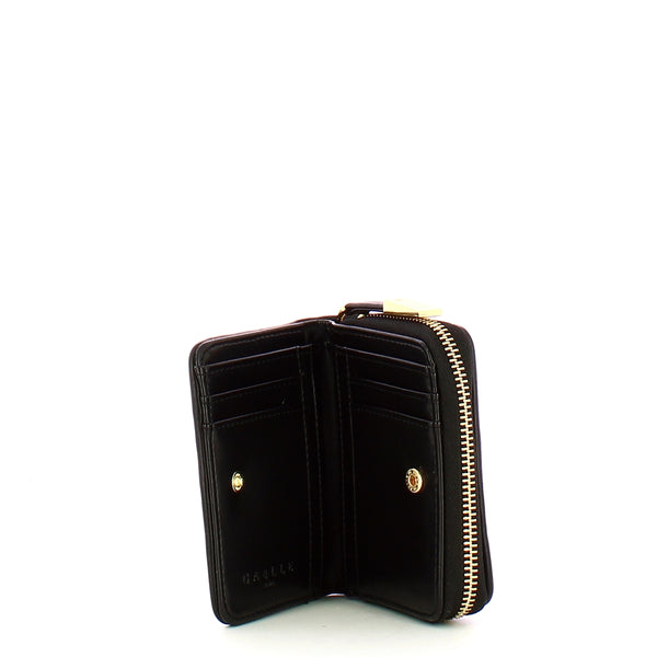 Ga��lle - Portafoglio Mini Zip Around Pliss�� Nero GAACW0218 | Italystation.com Shop Now at italystation.com