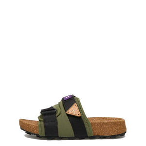 Flower Mountain - Slippers Niwa Kaki Black - 201856901 - KAKI-BLACK