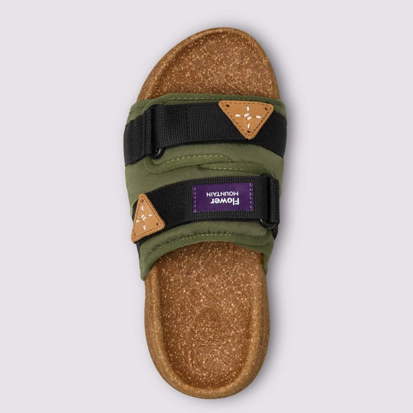 Flower Mountain - Slippers Niwa Kaki Black - 201856901 - KAKI-BLACK