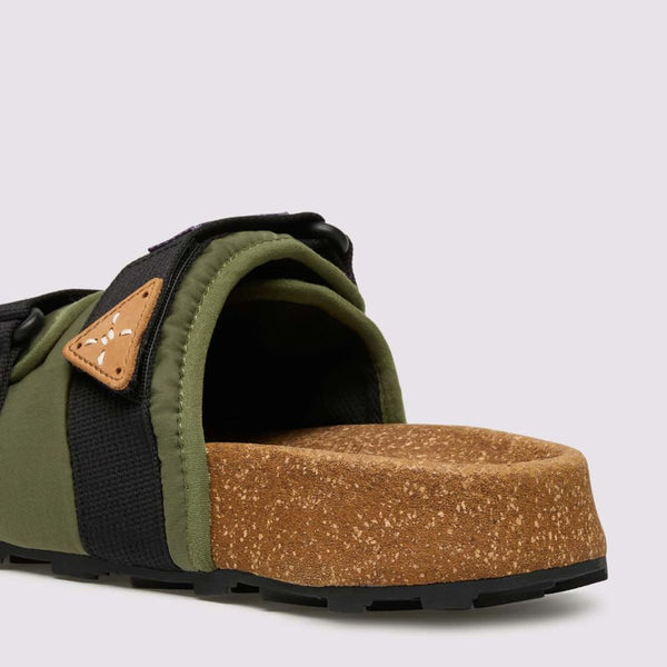 Flower Mountain - Slippers Niwa Kaki Black - 201856901 - KAKI-BLACK