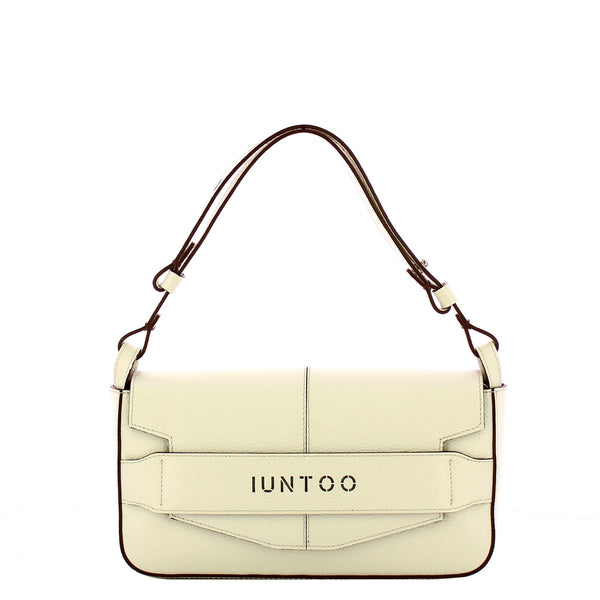 Iuntoo - Silvia Large Panna Shoulder Bag - 186001 - PANNA/C38