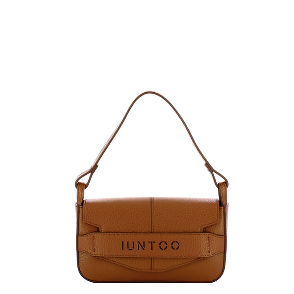 Iuntoo - Silvia Small Cuoio Shoulder Bag - 186003 - CUOIO/C17