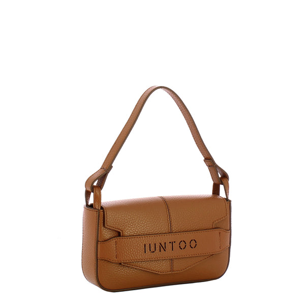 Iuntoo - Silvia Small Cuoio Shoulder Bag - 186003 - CUOIO/C17